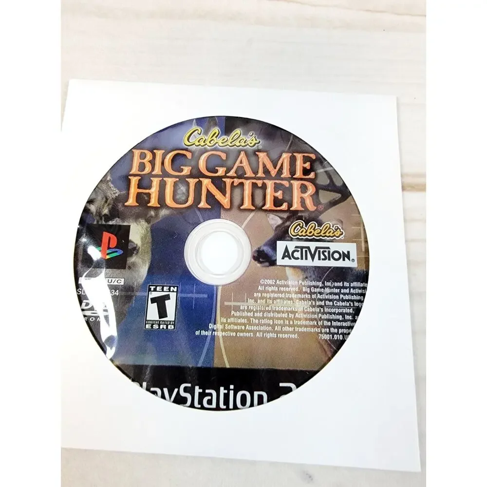 Lot of 3 PS2 Games Syphon Filter Socom II Cabelas Big Game Sony PlayStation 2